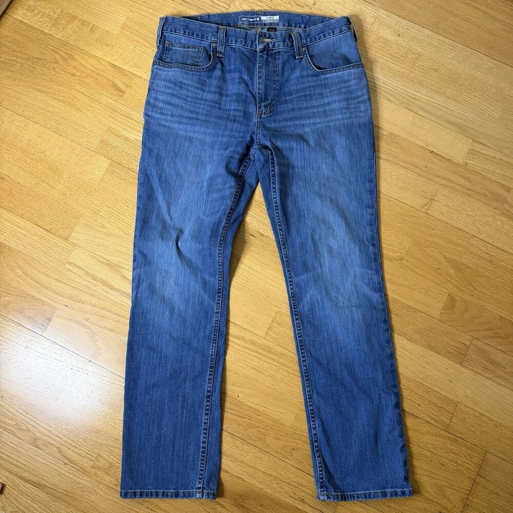 Carhartt Slim Tapered Rugged Flex Jean Houghton Men's 34x30 EUC Workwear Outdoor